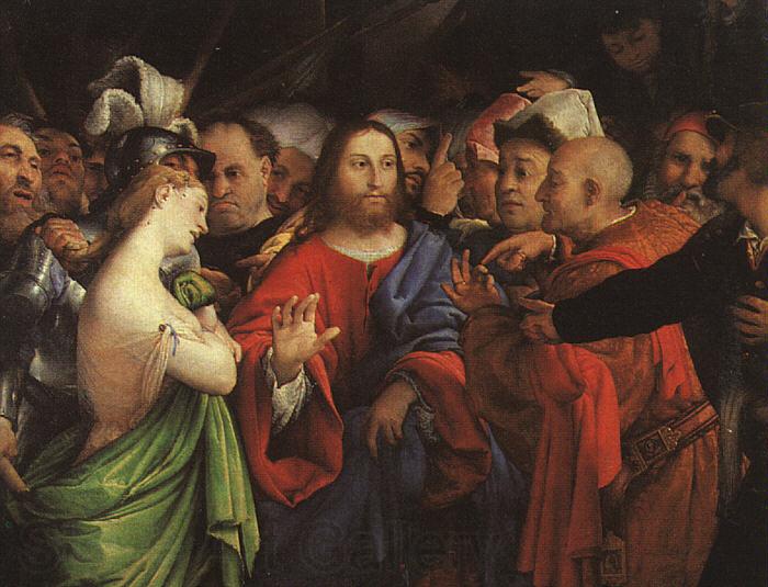 Lorenzo Lotto Christ and the Adulteress